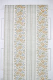 1970s Floral Stripe Vintage Wallpaper