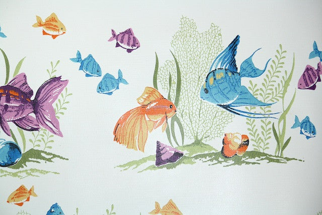 1970s Bathroom Vintage Wallpaper