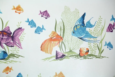 1970s Bathroom Vintage Wallpaper