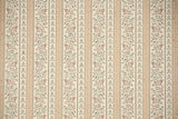1970s Floral Stripe Vintage Wallpaper