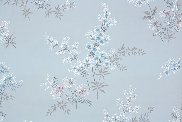 1950s Floral Vintage Wallpaper