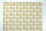 1970s Floral Vinyl Vintage Wallpaper