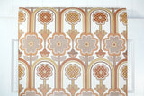 1970s Floral Vintage Wallpaper