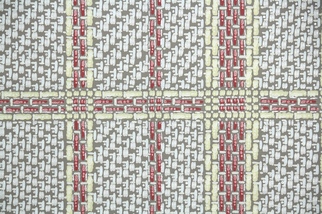 1950s Plaid Vintage Wallpaper
