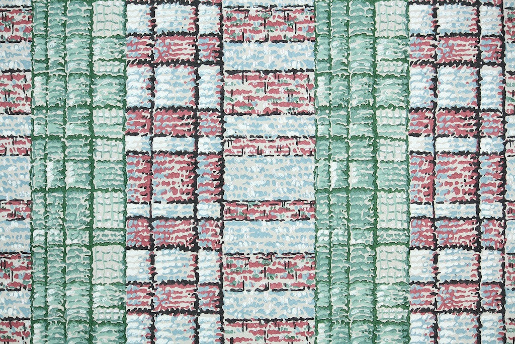 1950s Plaid Vintage Wallpaper