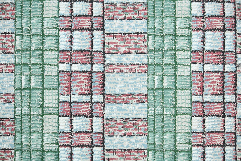 1950s Plaid Vintage Wallpaper
