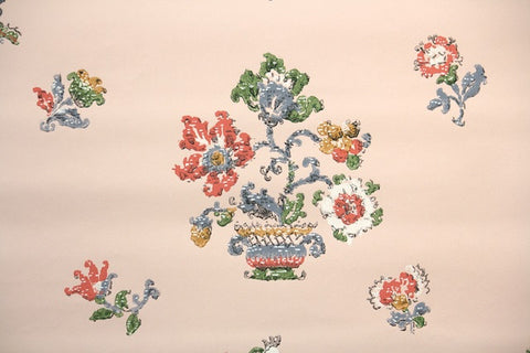 1950s Floral Vintage Wallpaper