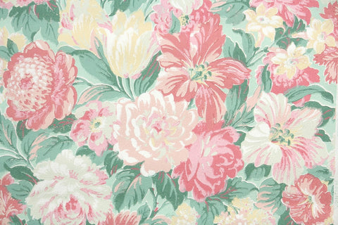 1950s Floral Vintage Wallpaper