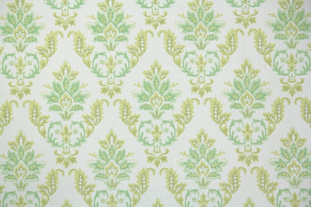 1970s Damask Vintage Wallpaper