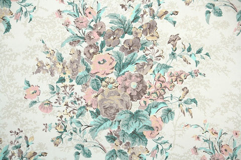 1950s Floral Vintage Wallpaper