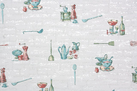 1950s Kitchen Vintage Wallpaper