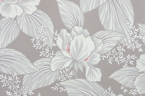 1950s Floral Vintage Wallpaper