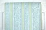 1970s Floral Stripe Vintage Wallpaper