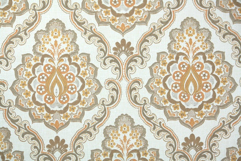 1970s Damask Vintage Wallpaper