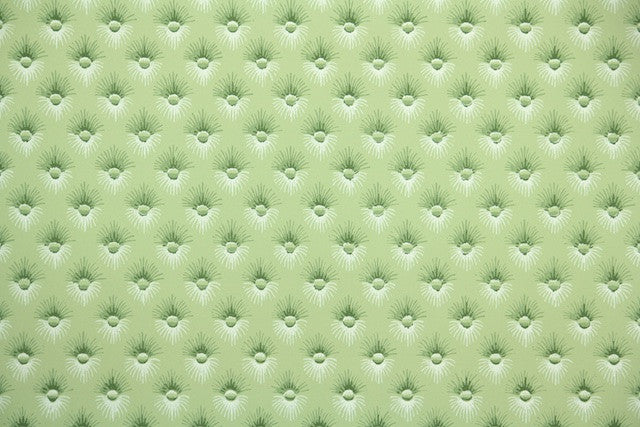 1950s Faux Button Tufted Vintage Wallpaper