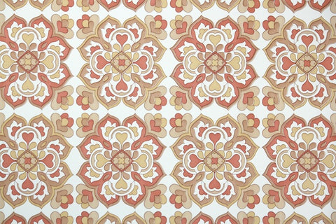 1970s Geometric Vintage Wallpaper
