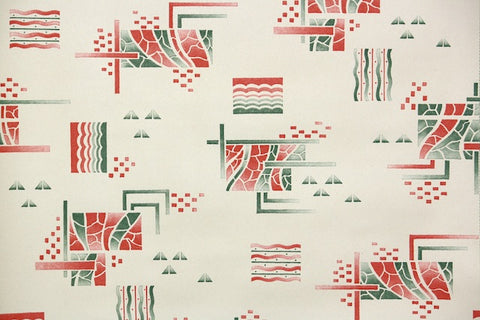 1930s Geometric Vintage Wallpaper
