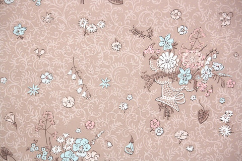 1950s Floral Vintage Wallpaper
