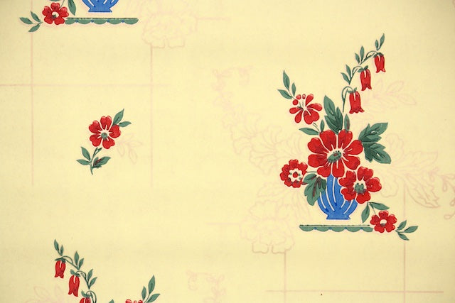 1930s Kitchen Vintage Wallpaper