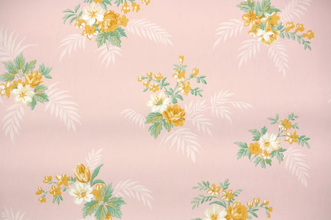 1930s Floral Vintage Wallpaper
