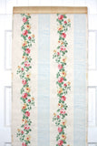 1940s Floral Stripe Vintage Wallpaper