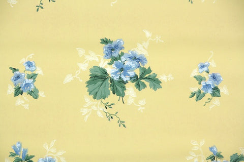 1950s Floral Vintage Wallpaper