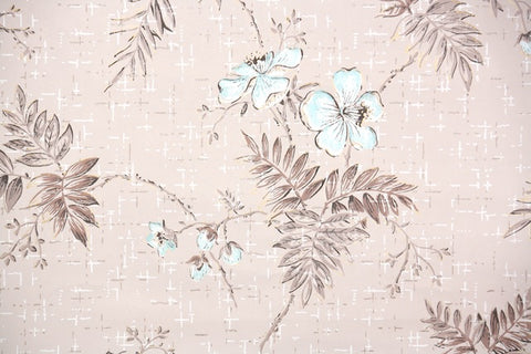 1950s Floral Vintage Wallpaper
