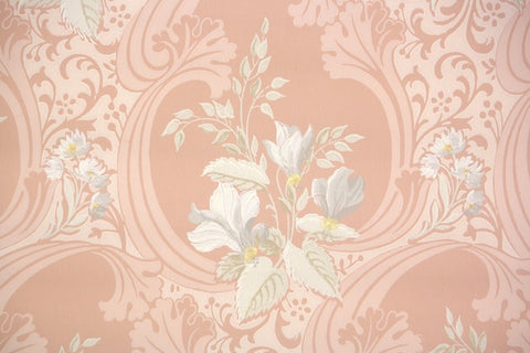 1940s Floral Vintage Wallpaper