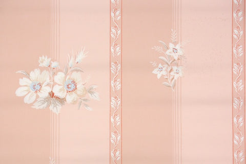 1940s Floral Vintage Wallpaper