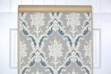 1940s Floral Damask Vintage Wallpaper