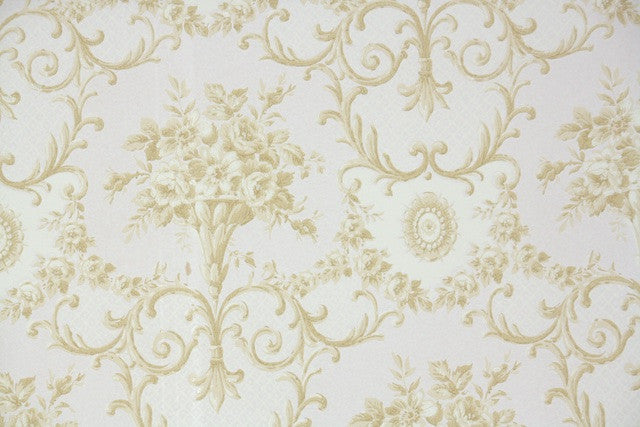 1960s Floral Vintage Wallpaper