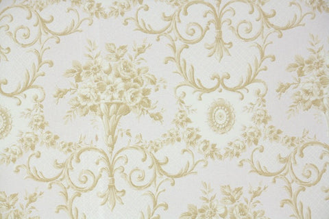 1960s Floral Vintage Wallpaper