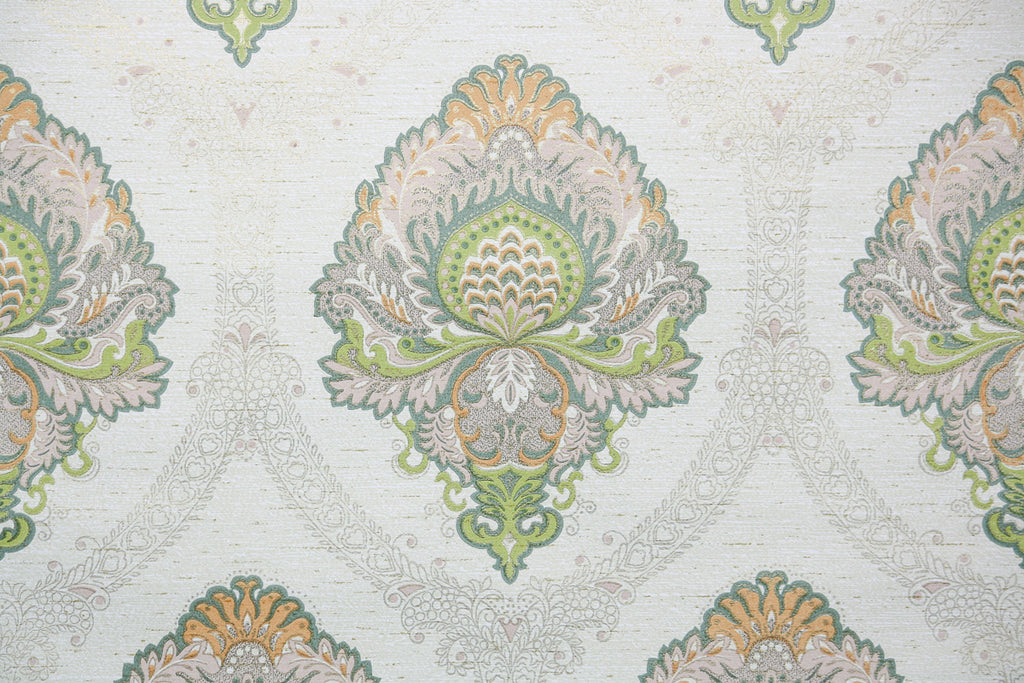 1960s Damask Vintage Wallpaper