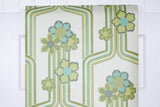 1960s Floral Vintage Wallpaper