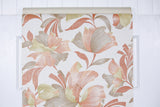 1960s Floral Vintage Wallpaper
