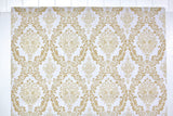 1970s Damask Vinyl Vintage Wallpaper