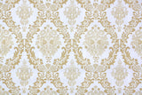 1970s Damask Vinyl Vintage Wallpaper