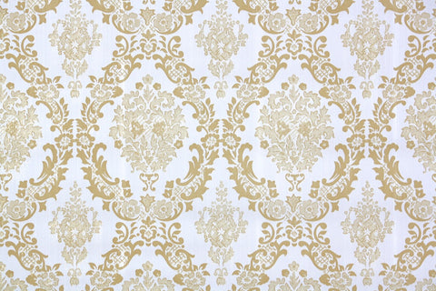 1970s Damask Vinyl Vintage Wallpaper
