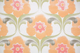 1960s Floral Vintage Wallpaper