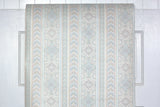 1980s Damask Stripe Vintage Wallpaper