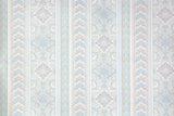 1980s Damask Stripe Vintage Wallpaper