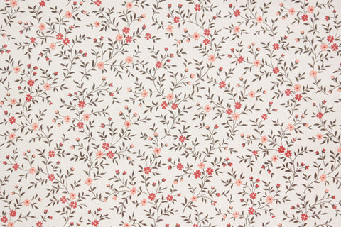 1980s Floral Vintage Wallpaper