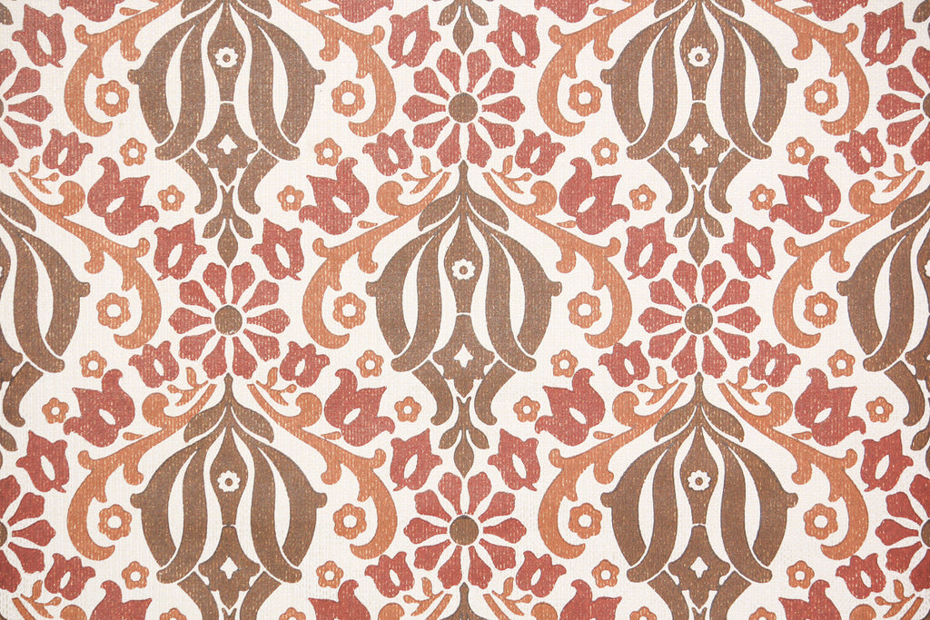 1960s Damask Vintage Wallpaper