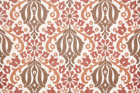 1960s Damask Vintage Wallpaper
