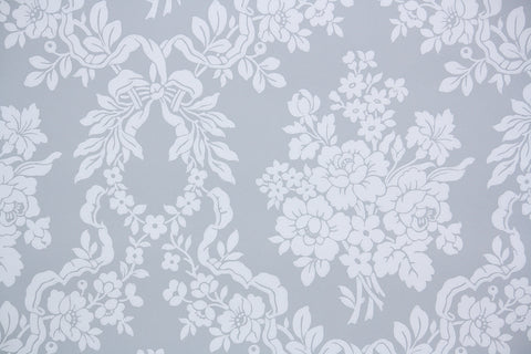 1950s Floral Damask Vintage Wallpaper