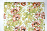 1970s Floral Vinyl Vintage Wallpaper
