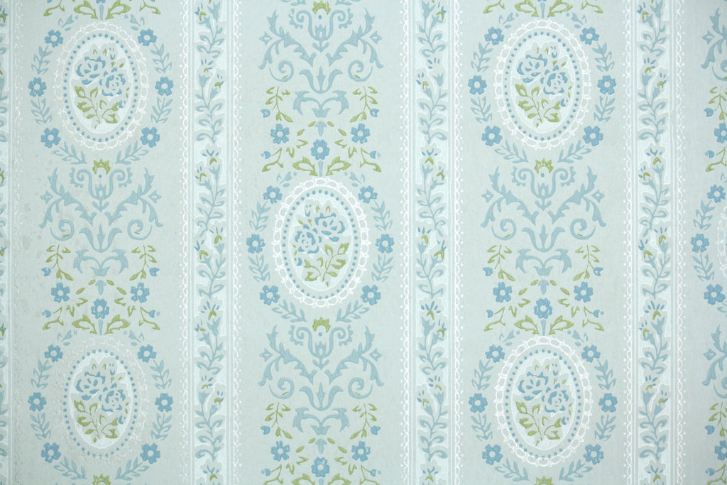 1960s Floral Vintage Wallpaper