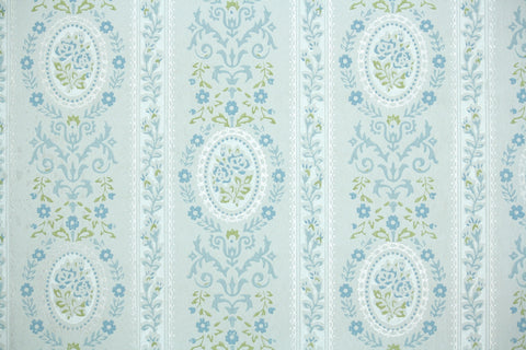 1960s Floral Vintage Wallpaper