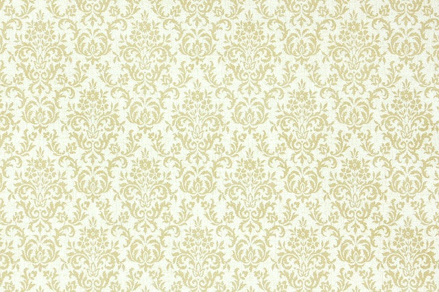 1970s Floral Damask Vintage Wallpaper