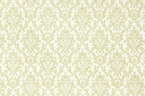 1970s Floral Damask Vintage Wallpaper